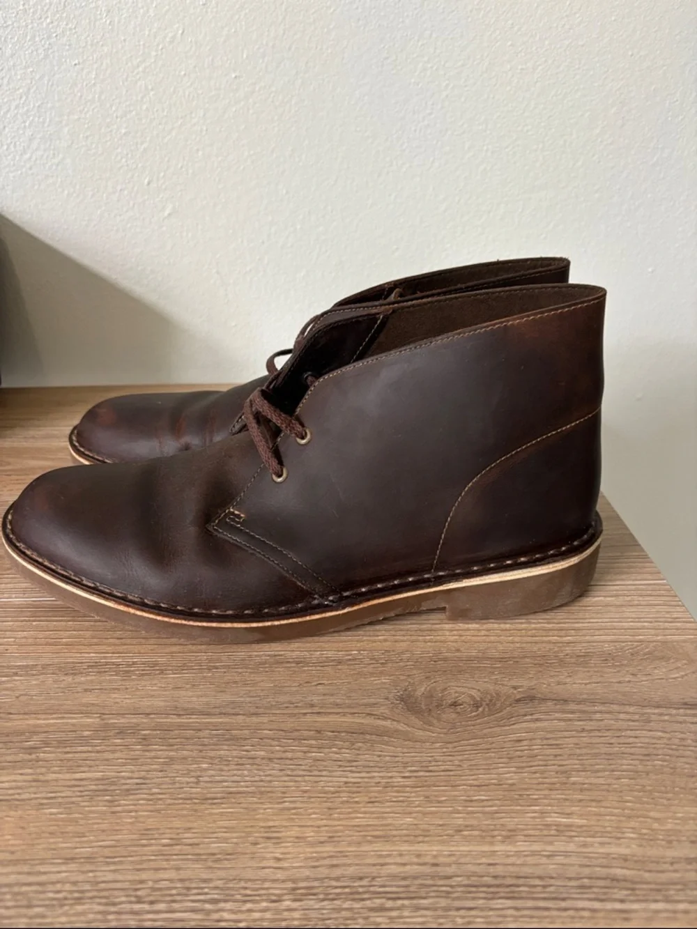 Clarks Men's Brown Leather Chukka Boots